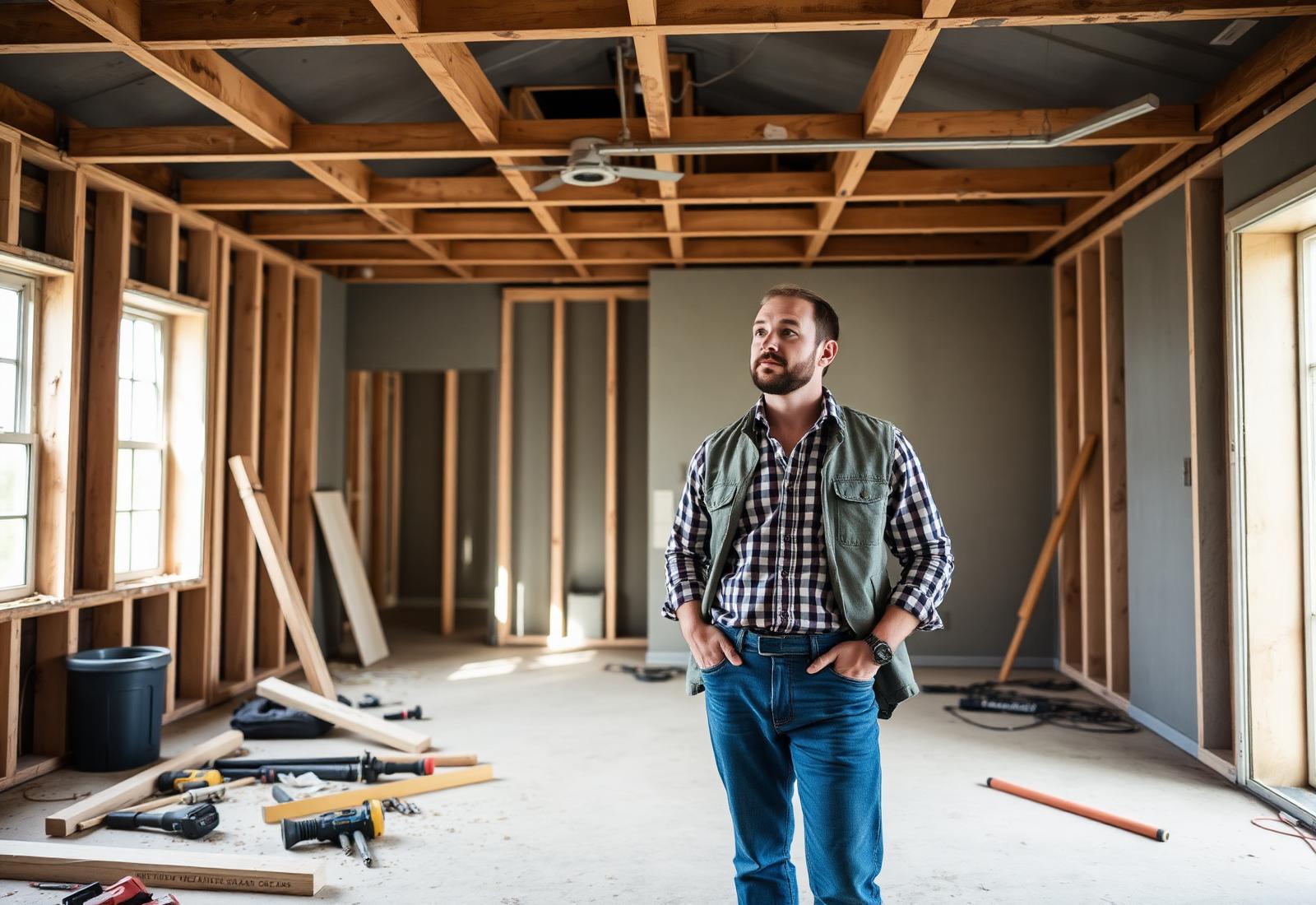 Investor in unfinished renovation
